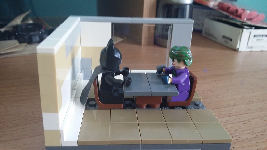 LEGO The Dark Knight Interrogation Scene Diorama