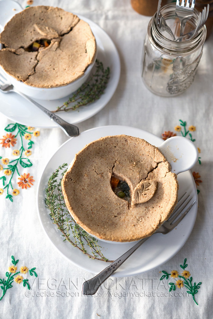 Delicious, gluten-free, plant-based, SUPER-VEGGIE Pot Pies from Yum Universe by Heather Crosby!