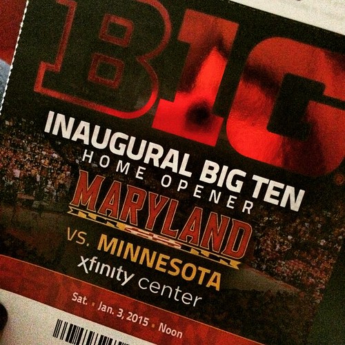 First B1G home game of the season! #goterps