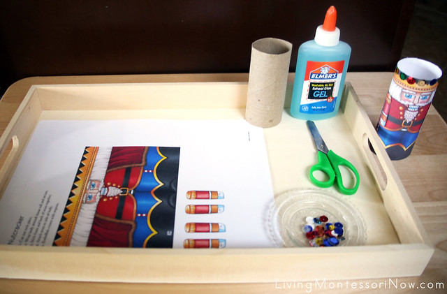 Nutcracker Craft Using Paper Tubes