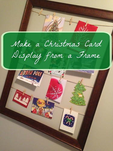 Picture Frame Christmas Card Display