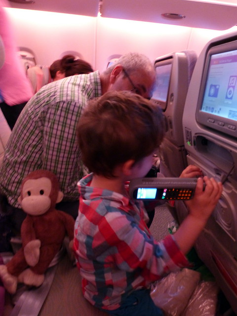 Checking everything out for the first flight home