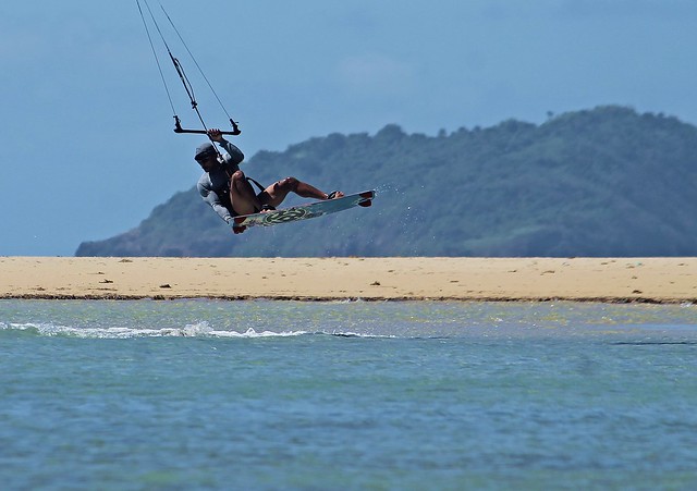 Kitesurfing at Cuyo Island, Palawan