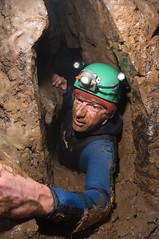 Phill in the horrible bit of passage that links Sump 12 with Sump 12a Image