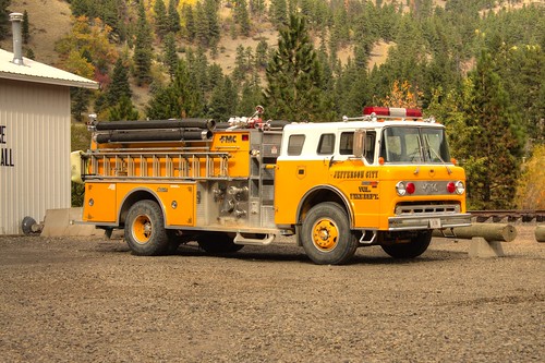 yellow montana mt firetruck vehicle emergency wolfcreek