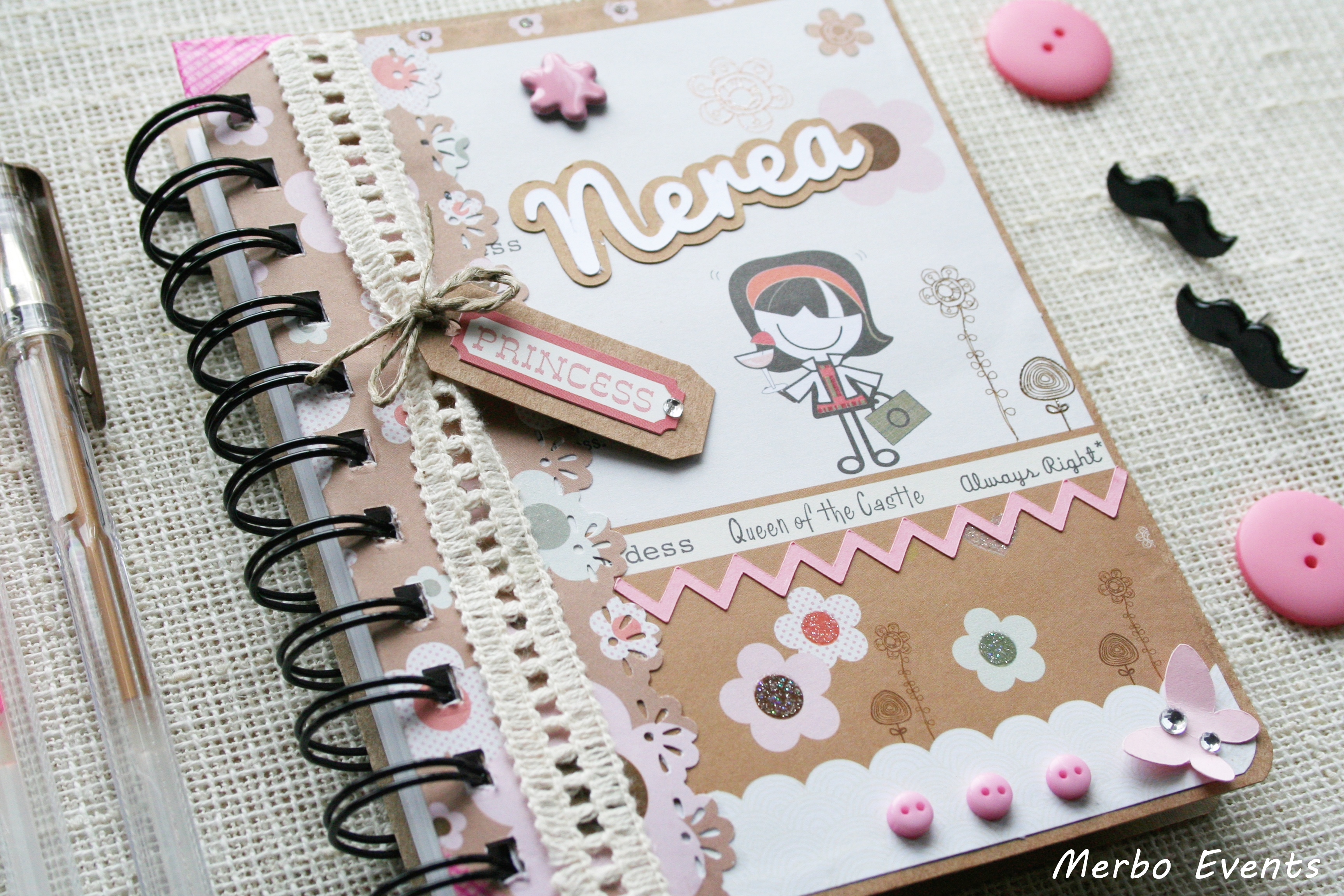 Merbo Events: Libretas personalizadas para niñas y niños.