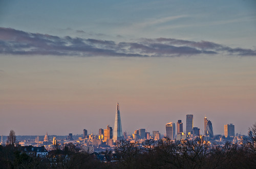 city sunset london st architecture buildings cityscape dusk pauls shard gherkin walkie talkie