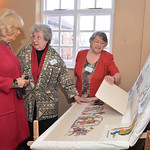 Jenny shows the upper panel, by Stamford Bridge Tapestry Project