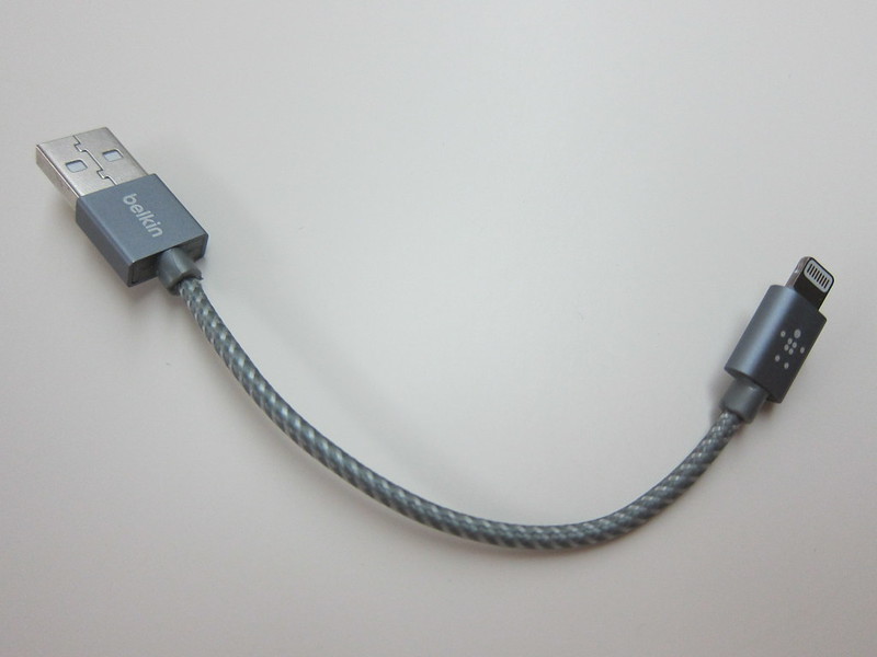 Belkin MIXIT Metallic Lightning to USB ChargeSync Cable (6 Inch) - Grey