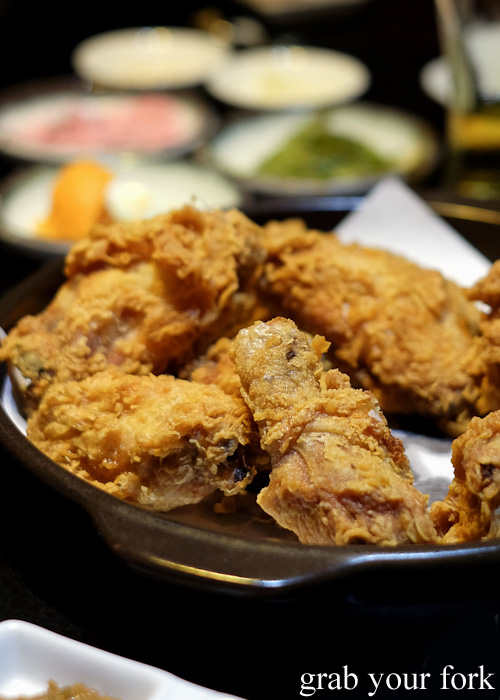 Korean fried chicken batter at Danjee Sydney