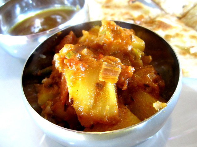 Cafe Ind chicken paratha - potatoes