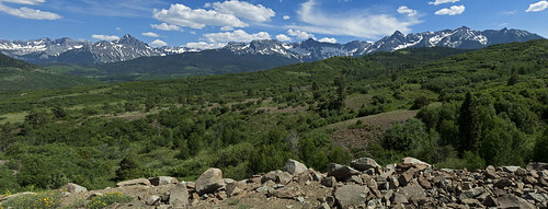 trees panorama mountains canon landscape colorado rocks range ridgway 50d