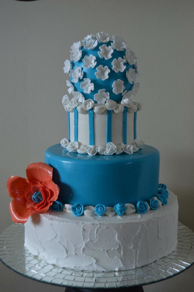 A Paris Can-Can Inspired Cake by Laura's Blue Ribbon Cakery LLC