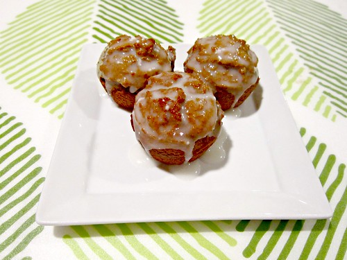Gingerbread Muffins with Lemon Glaze
