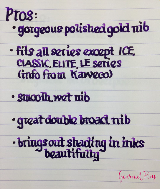 Review: @Kaweco 14KT Gold Nib - Double Broad