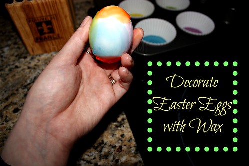 decorating easter eggs with wax