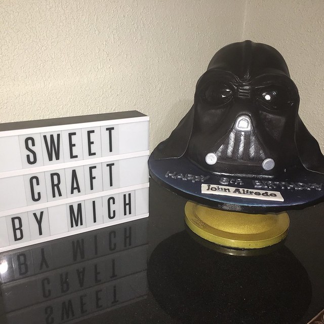 3D Darth Vader Cake by Michelle Yap Enriquez