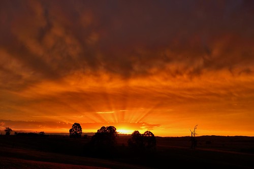 sunset clouds australia newsouthwales rays aus drama woodville