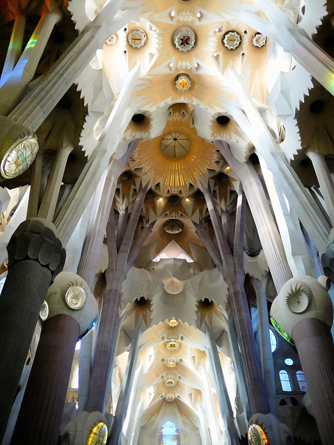 Spain Barcelona La Sagrada Familia roof
