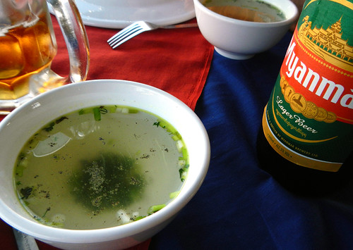 Inle Lake Lunch: Thin but Flavourful Soup