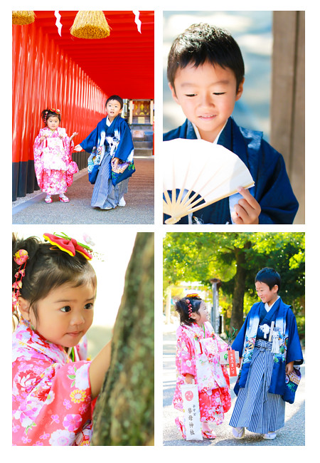 七五三写真　ロケーション・出張撮影　拳母（ころも）神社　愛知県豊田市　子供写真　自然な　ナチュラル