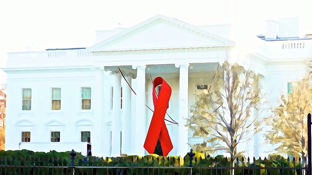 Commemorative Red Ribbon White House 2014 World AIDS Day 50185