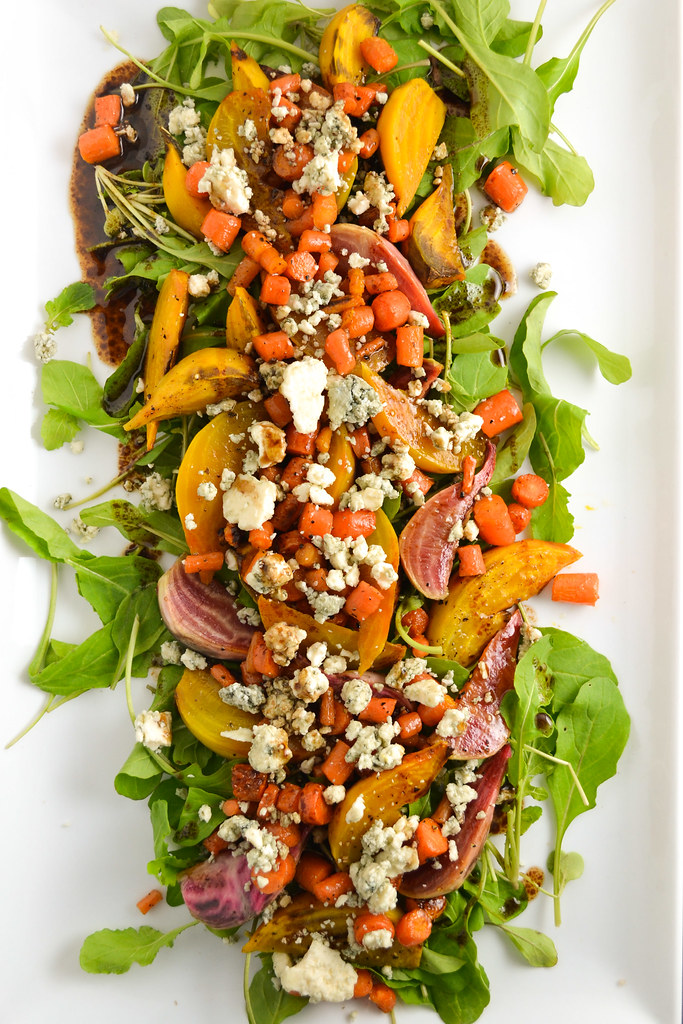 Roasted Beet, Carrot, and Blue Cheese Salad | Things I Made Today