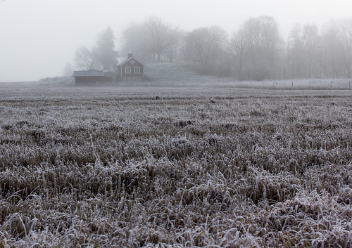winter cold rural frost sweden haninge nödesta nödestastugan nödestavästergård