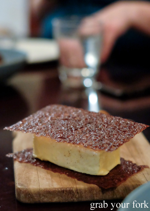 White chocolate sandwich with dulce de leche at 4Fourteen, Surry Hills