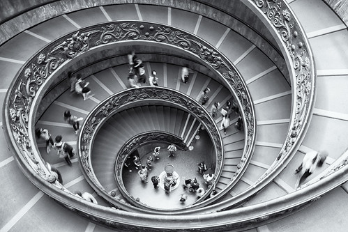 Vatican Museum's grand spiral stair