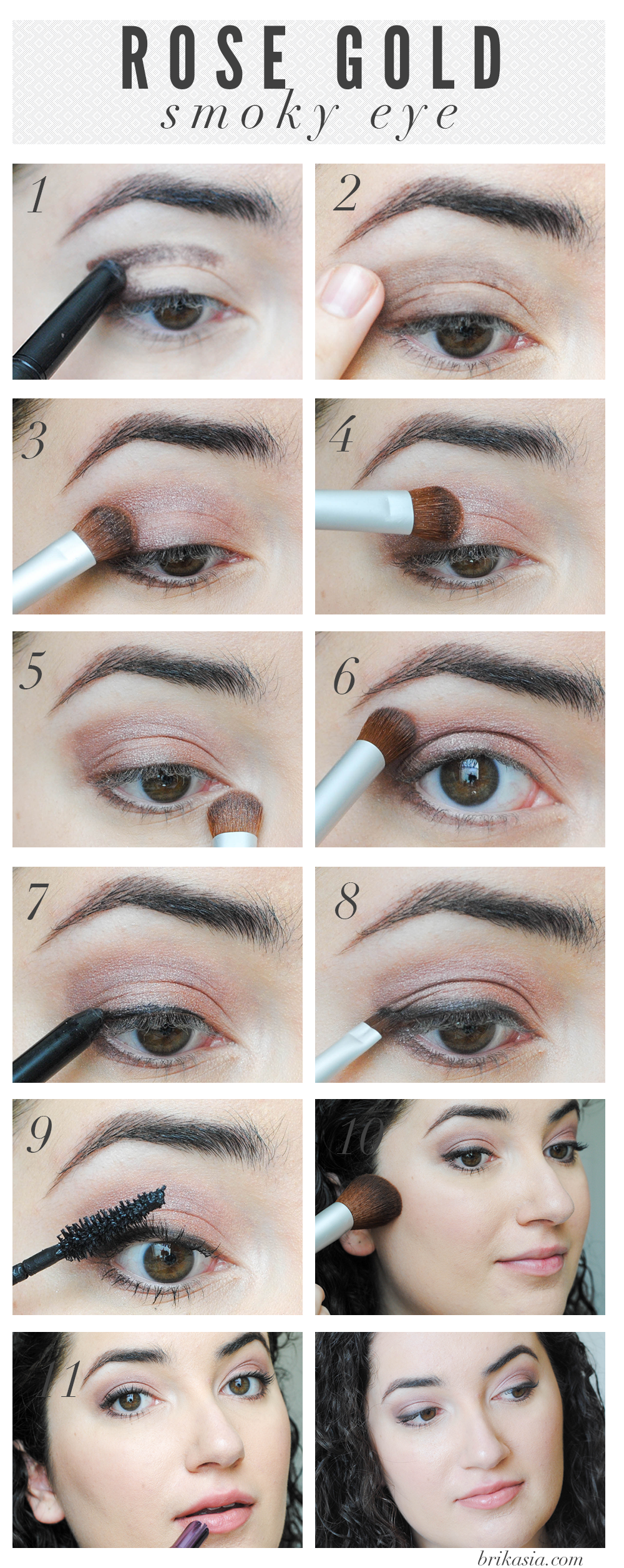 How to apply eye makeup tutorial rose