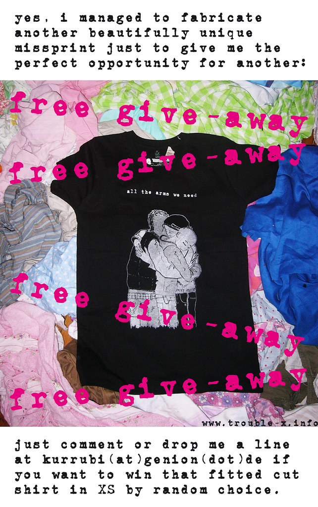 TROUBLE X free give-away shirt