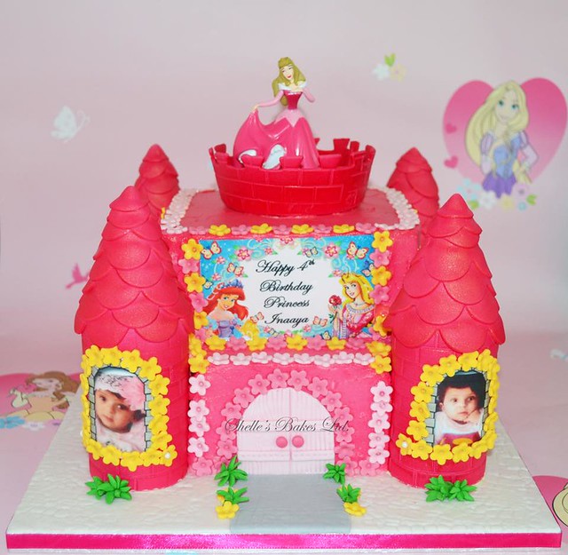 Pretty Pink Princess Castle Cream Cake by Michelle Nelson of Shelle's Bakes Ltd.