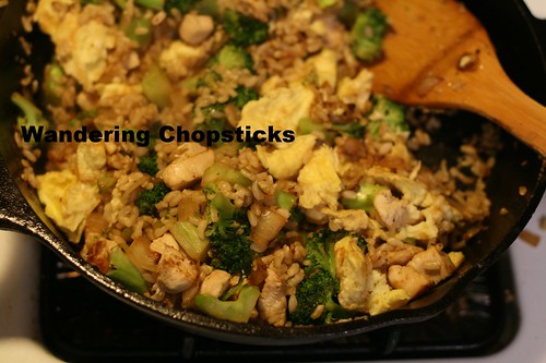 Healthier Brown Fried Rice with Broccoli and Chicken 11