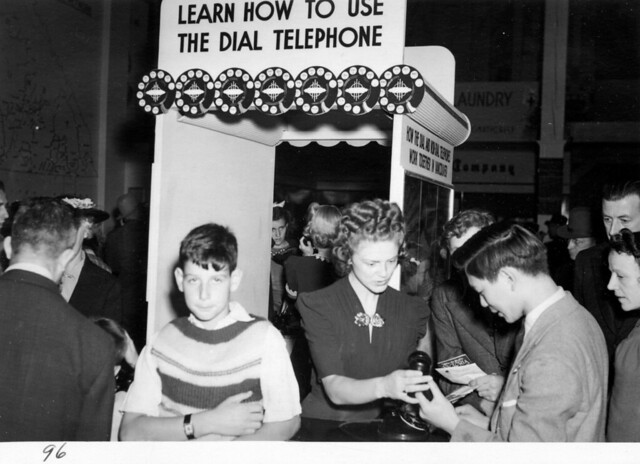 B.C. Telephone Co. exhibit on how to use the dial telephone