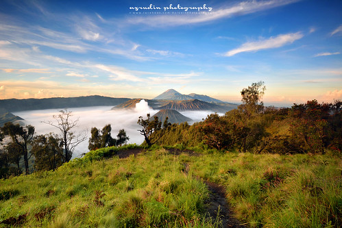travel panorama nature island volcano aerialview mount caldera mountbromo mountmerapi mountbatok