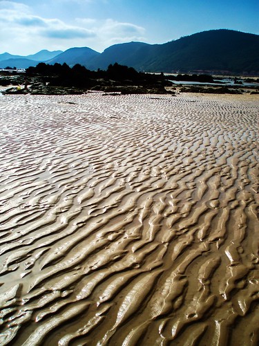 textura beach playa arena siluetas cantabria noja