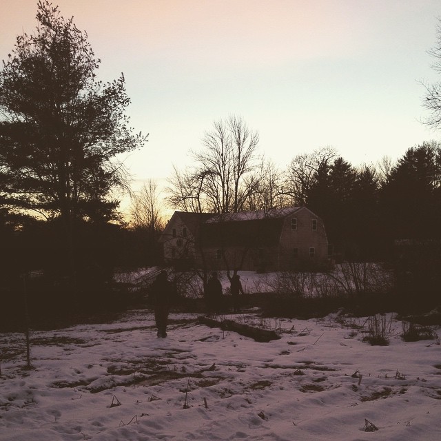 Home by dusk. #solstice #yule