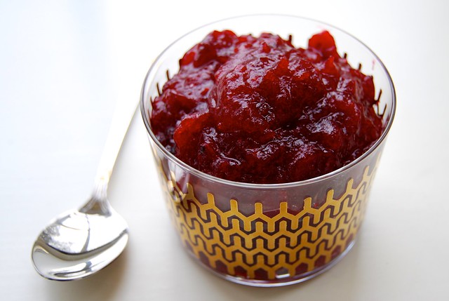 Homemade Cranberry Sauce with Cherry Brandy