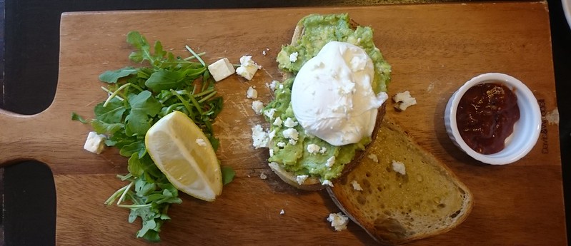 Smashed Avocado off the plate