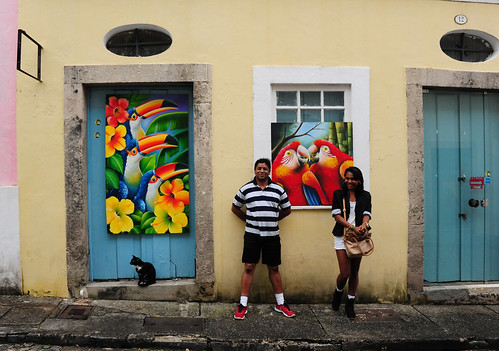 street friends brazil woman white man black window cat clothing couple artist doors view salvador