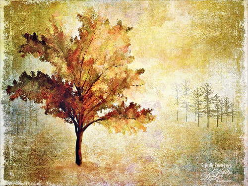 My Robinia Tree created using the Photoshop Tree Filter