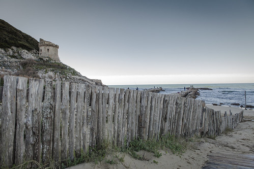 wood sea sky tower beach rock canon fence fisherman defence sabaudia circeo 2015 2470 torrepaola adrianosanphoto
