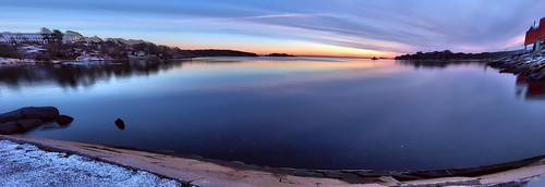 sunset panorama reflection water canon evening mirrorimage hdr blekinge karlshamn photomatix tonemap oloneo visitblekinge eos700d