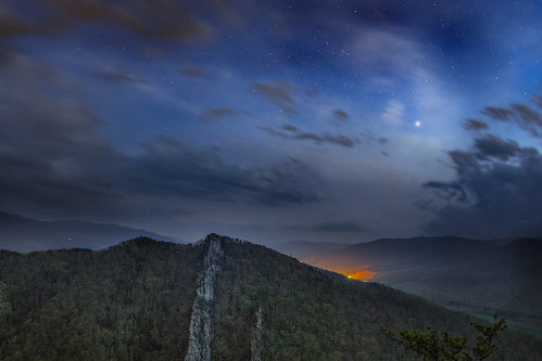 longexposure trees light sky mountains nature night clouds forest stars landscape outdoors spring scenery rocks top scenic climbing westvirginia astrophotography valley rectangle appalachia lightpollution nelsonrocks northforkvalley