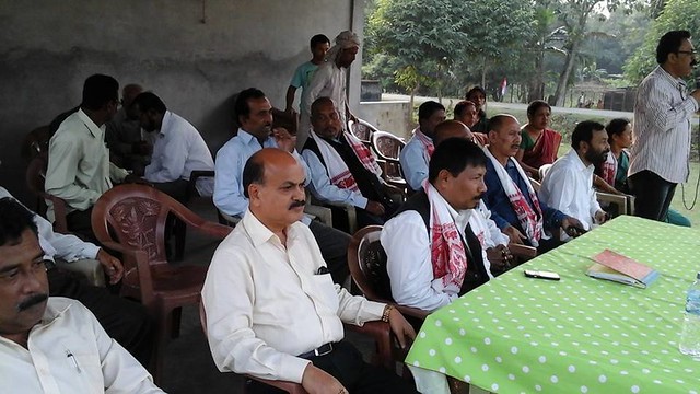 AGP leaders during a meeting with the local people during their journey.