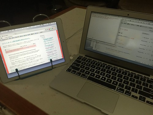 Duet Display besides MacBook Air