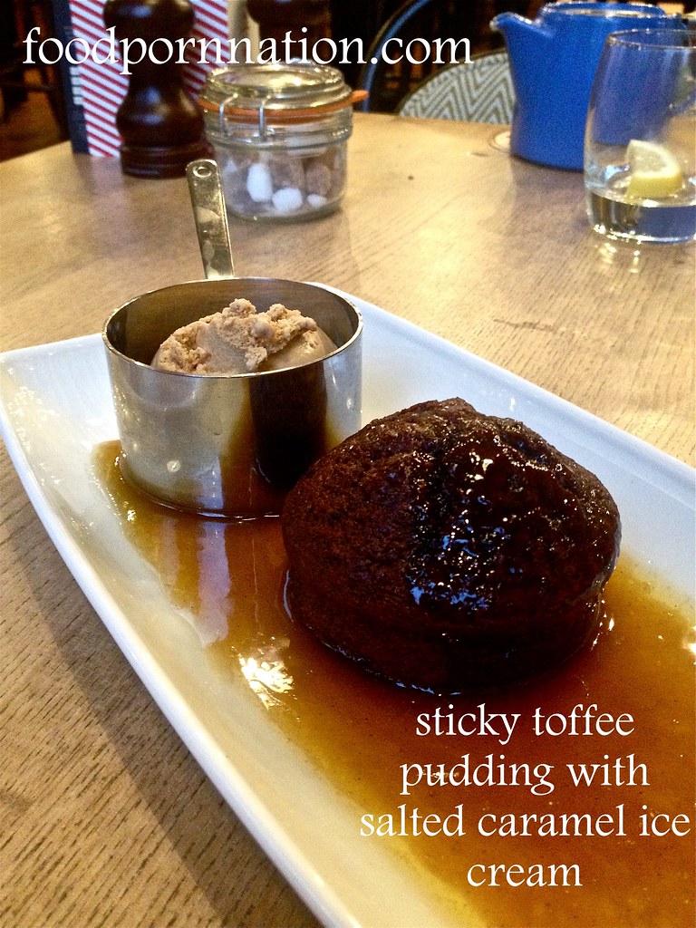 The Porchester - Sticky toffee pudding with salted caramel ice cream