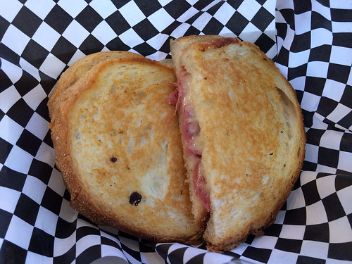 Grilled cheese and salami
