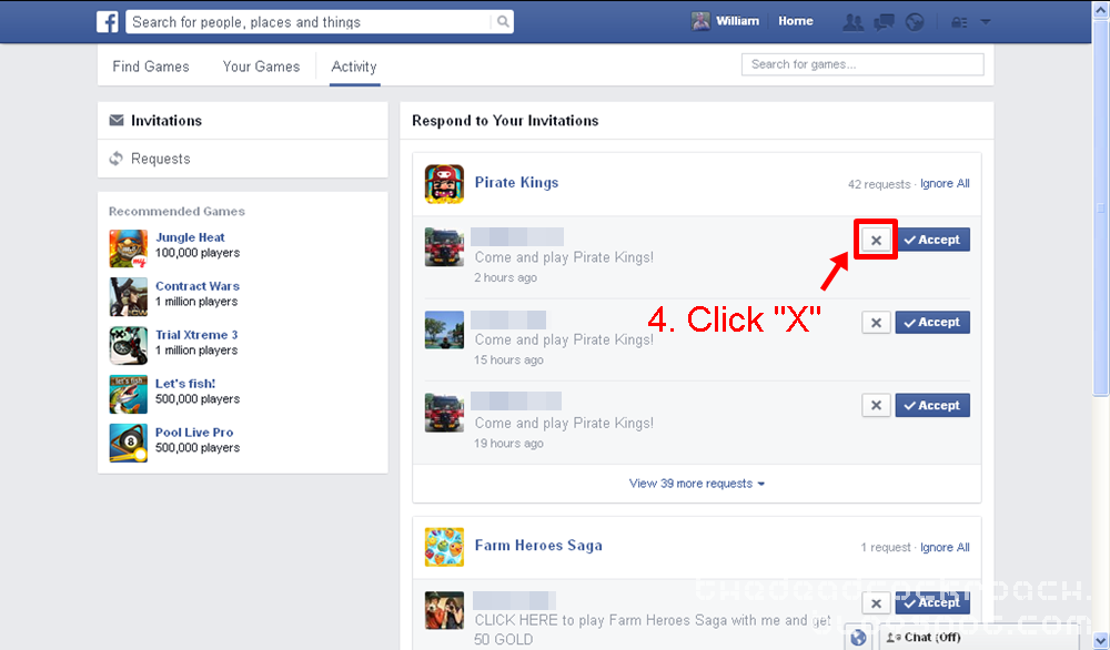 awareness, facebook, game invites, games, how to turn off annoying facebook game invites for pc, pirate kings